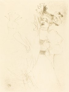 Lender Full Face i Chilperic Lender de face dans Chilpéric, 1895. af Henri de Toulouse Lautrec