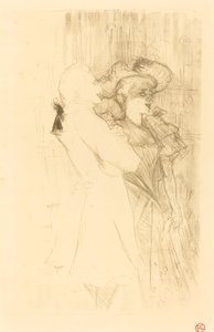 Lender og Auguez i La chanson de fortunio Lender og Auguez i La chanson..., 1895. af Henri de Toulouse Lautrec