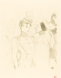 Lender and Lavalliere (Lender and Lavalliere) af Henri de Toulouse Lautrec