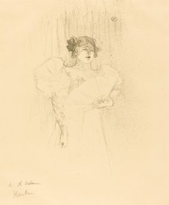 Luce Myres Full Face Luce Myrès, fuld ansigt, 1895. af Henri de Toulouse Lautrec