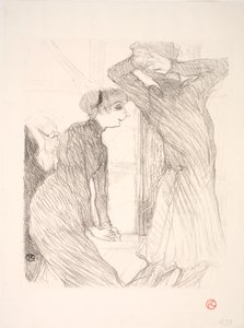 Lugné Poë og Berthe Bady i Beyond Human Forces af Henri de Toulouse Lautrec