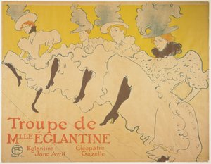 Mademoiselle Eglantines Troupe, 1896 af Henri de Toulouse Lautrec