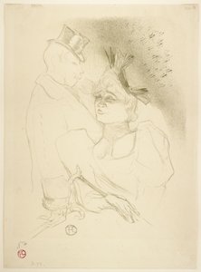 Frøken Lender og Baron af Henri de Toulouse-Lautrec
