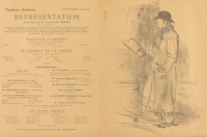 Sølvbryllup; Frihedens byrde; En seriøs klient [foran] af Henri de Toulouse Lautrec