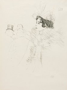 Miss May Belfort, 1895. af Henri de Toulouse Lautrec