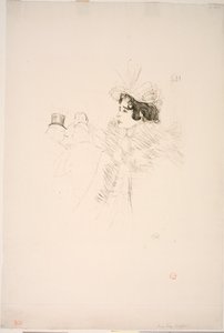 Miss May Belfort på Irish American Bar, Rue Royale af Henri de Toulouse-Lautrec