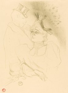 Frk. Lender og Baron (Mlle. Lender et Baron) af Henri de Toulouse Lautrec
