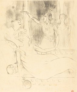 Mme Simon-Girard, Brasseur og Guy i "La belle Helene" af Henri de Toulouse Lautrec