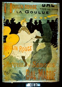 Moulin Rouge, La Goulue af Henri de Toulouse Lautrec