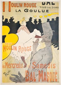 Moulin Rouge La Goulue af Henri de Toulouse Lautrec
