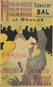 Moulin Rouge, La Goulue, 1891 af Henri de Toulouse Lautrec