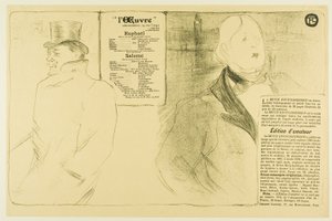 Oscar Wilde og Romain Coolus — Program for Raphaël og Salomé af Henri de Toulouse-Lautrec