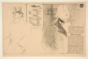 Oscar Wilde og Romain Coolus (Oscar Wilde og Romain Coolus) af Henri de Toulouse Lautrec