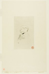 Portræt af en mand af Henri de Toulouse Lautrec