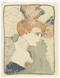 Portræt af Music Hall Entertainer Marcelle Lender af Henri de Toulouse Lautrec