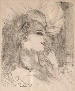 Portrætter af skuespillere og skuespillerinder: Tretten litografier: Anna Held, 1898. af Henri de Toulouse Lautrec