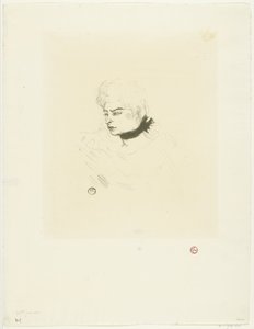 Portræt af Mademoiselle grønne prikker Frøken Grønne Prikker af Henri de Toulouse Lautrec