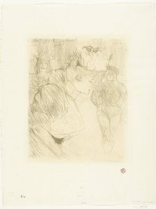 Portræt af skuespillerinden Marcelle Lender, der bøjer sig for publikum Långiver hilsen af Henri de Toulouse Lautrec