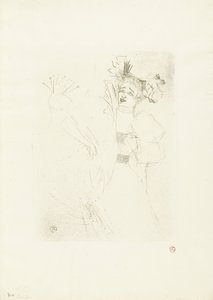 Portret af skuespillerinde Marcelle Lender i operaen Chilpéric Långiver forfra i Chelpéric af Henri de Toulouse Lautrec