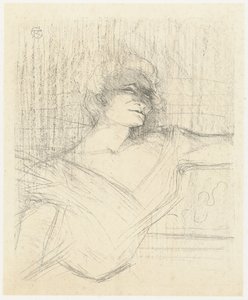 Portret van skuespillerinden Yvette Guilbert i Dans la Glu Yvette Guilbert I Glu Yvette Guilbert: Engelsk serie (serietitel) af Henri de Toulouse Lautrec