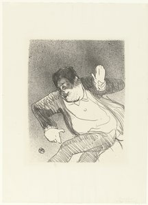 Portret van komiek Caudieux danser i Petit Casino Caudieux Petit Casino Koncertcafeen (serietitel) af Henri de Toulouse Lautrec