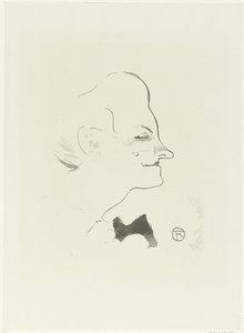 Portræt af sangerinden Yvette Gilbert Yvette Gilbert Le Cafe Concert (serietitel) af Henri de Toulouse Lautrec