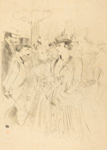 Promenade (Promenoir) af Henri de Toulouse Lautrec
