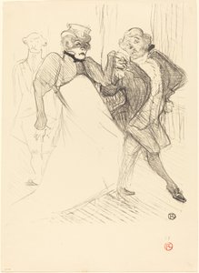 Rejane og Galipaux i "Madame Sans-Gêne" (Réjane og Galipaux i "Madame Sans-Gêne") af Henri de Toulouse Lautrec