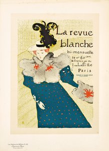 Gengivelse af en plakat med reklame "La Revue Blanche", 1895