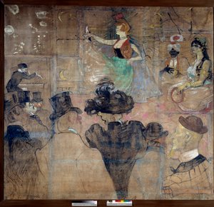 Tegn til Goulue-huset (Weber Louise dit La Goulue af Henri de Toulouse Lautrec