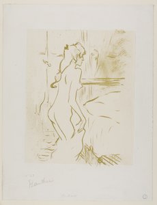 Studie af en kvinde af Henri de Toulouse-Lautrec