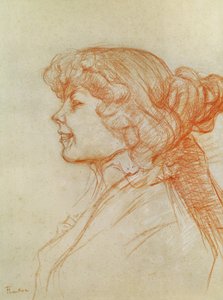 Den engelske pige ved stjernen i Le Havre, 1899 (farveblyant på papir) af Henri de Toulouse Lautrec