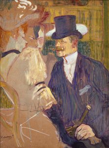 Englænderen William Tom Warrener, 1861-1934 ved Moulin Rouge, 1892. af Henri de Toulouse Lautrec