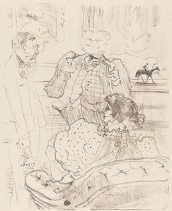 The Forfeit (La gage) af Henri de Toulouse Lautrec