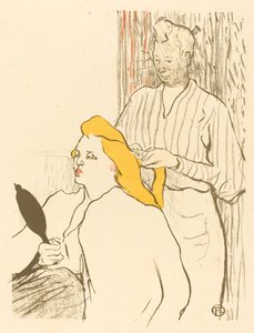 Frisøren - Program for Théâtre Libre af Henri de Toulouse Lautrec