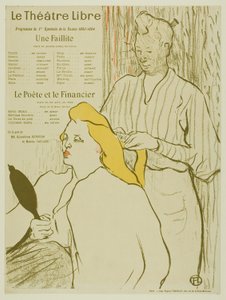 Frisøren, Program for Théâtre Libre af Henri de Toulouse Lautrec