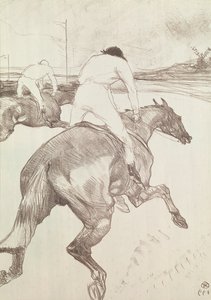 The Jockey, 1899 (farvelitografi) af Henri de Toulouse Lautrec