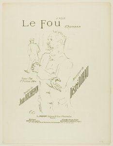The Madman, fra Melodier af Désiré Dihau af Henri de Toulouse-Lautrec