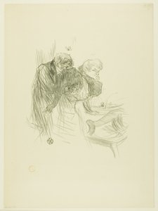 De polske jøders bøn, fra Au Pied du Sinaï af Henri de Toulouse-Lautrec
