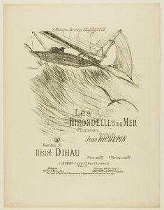 Havsvalerne, fra Melodier af Désiré Dihau af Henri de Toulouse Lautrec