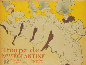 Mademoiselle Eglantines trup, 1896 af Henri de Toulouse Lautrec