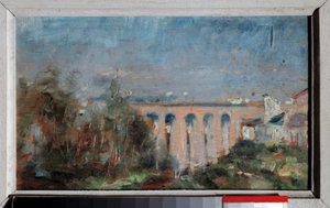 Viadukten i Castelviel har Albi-maleri af Henri de Toulouse Lautrec (1864-1901) af Henri de Toulouse Lautrec