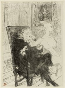 Truffier og Moreno, i Lærde Kvinder af Henri de Toulouse Lautrec