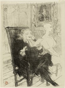 Truffier og Moreno, i Lærde Kvinder af Henri de Toulouse Lautrec