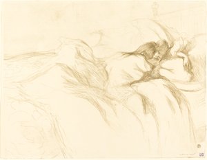 Kvinde i søvn af Henri de Toulouse Lautrec