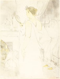 Kvinde ved spejlet af Henri de Toulouse Lautrec