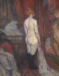 Kvinde foran et spejl, 1897. af Henri de Toulouse Lautrec