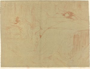 Kvinde på ryggen af Henri de Toulouse Lautrec