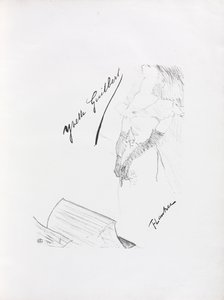 Yvette Guilbert-engelsk serie: Frontispice af Henri de Toulouse-Lautrec