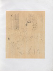 Yvette Guilbert-engelsk serie: Menilmontant de Bruant af Henri de Toulouse-Lautrec